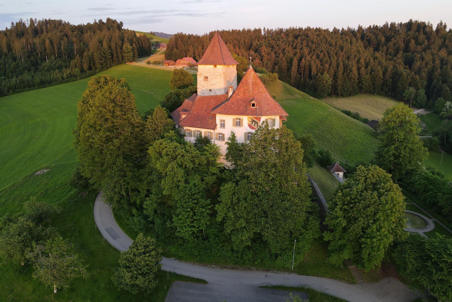 Schloss Trachselwald im Abendlicht